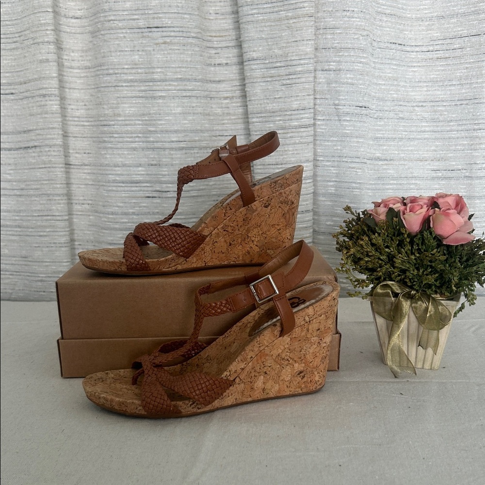 Brown Wedge Sandals